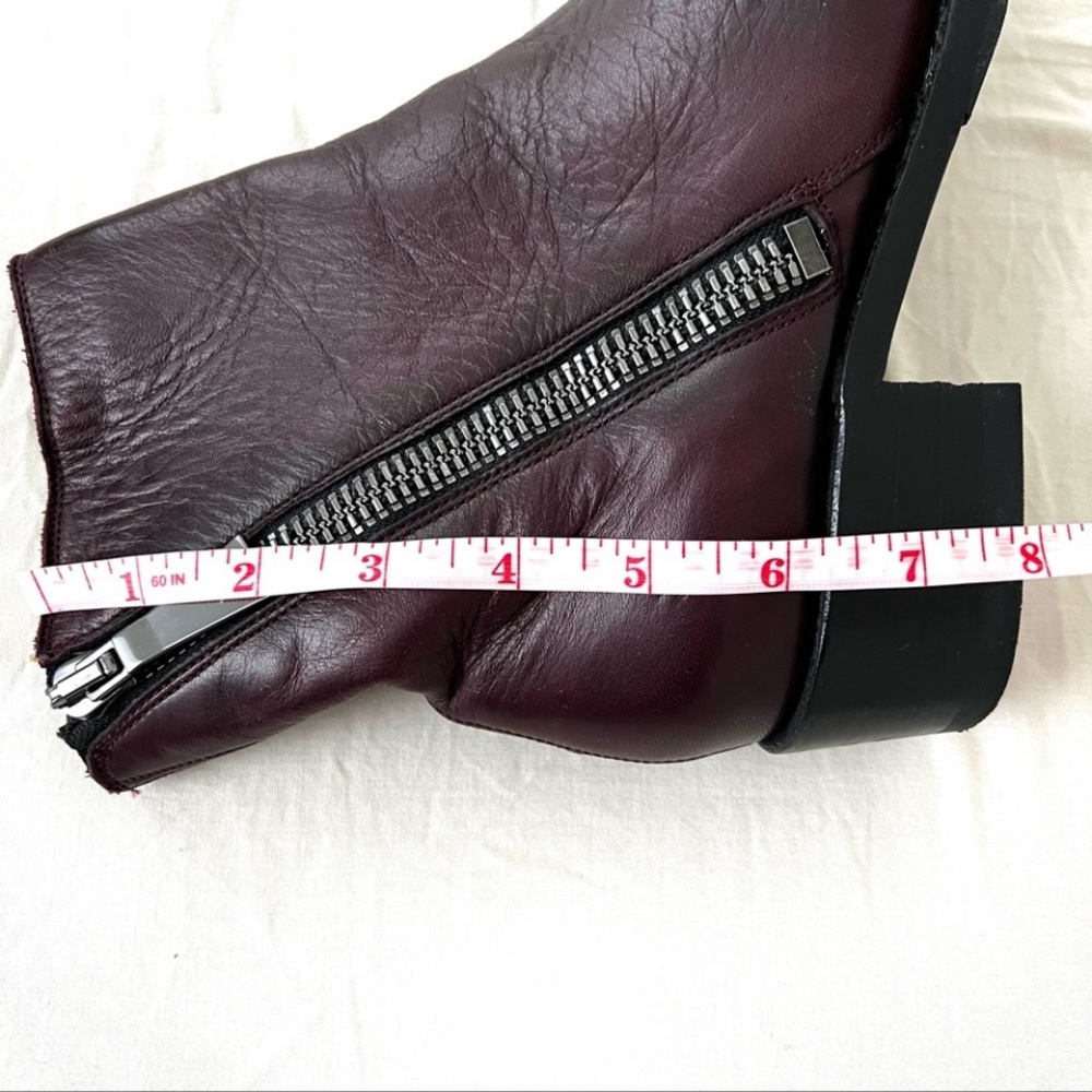❤️❤️Like new Frye variegated burgundy leather boots 8.5 - Picture 8 of 9
